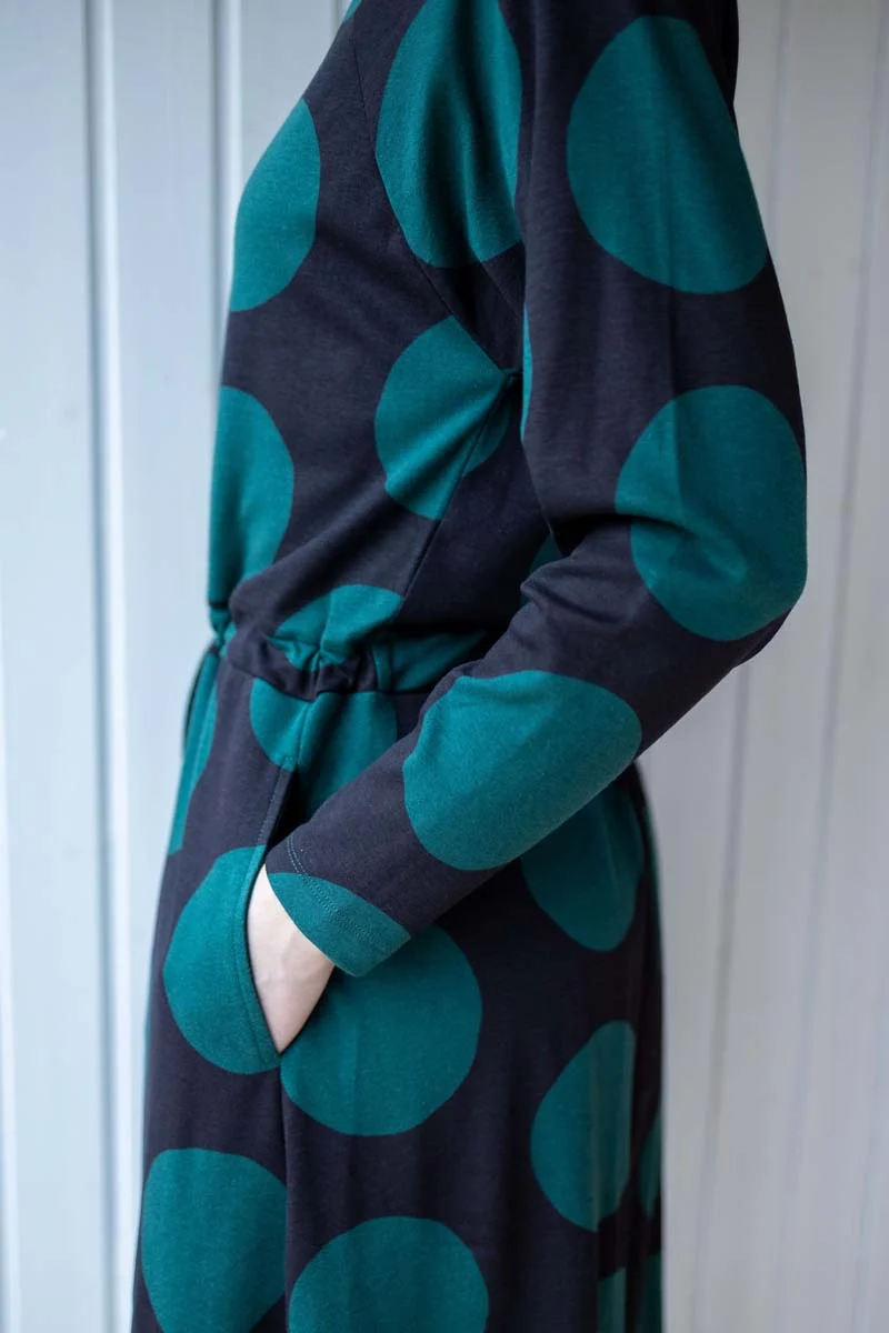 ORGANIC - Danouioui Interlock Dress Black DREAMYDOTS