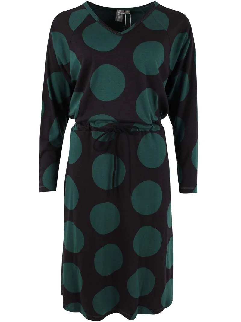 ORGANIC - Danouioui Interlock Dress Black DREAMYDOTS