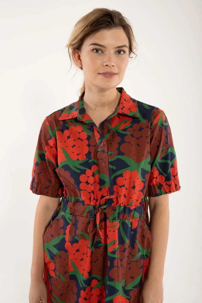 Danesusanne Poplin Dress Bright Red MAXIBERRY