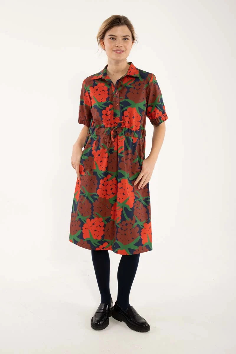 Danesusanne Poplin Dress Bright Red MAXIBERRY