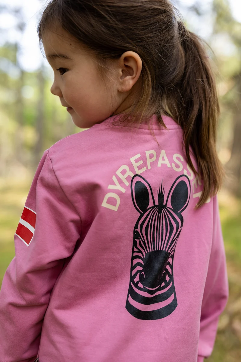 Dyrepasser Sweat Rose ZEBRA