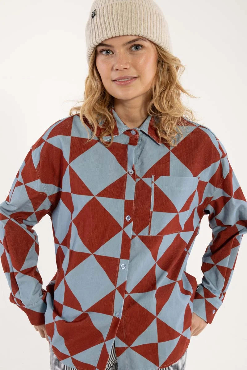 Danethyme Cord Shirt Lt Blue DIAMETRIC