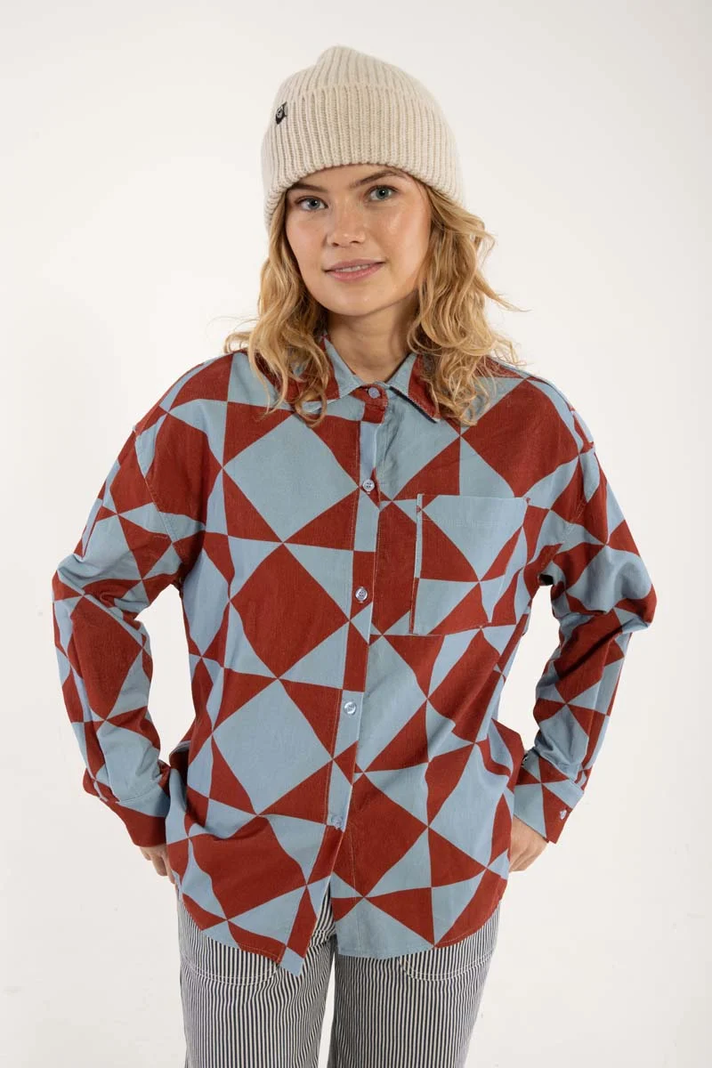 Danethyme Cord Shirt Lt Blue DIAMETRIC