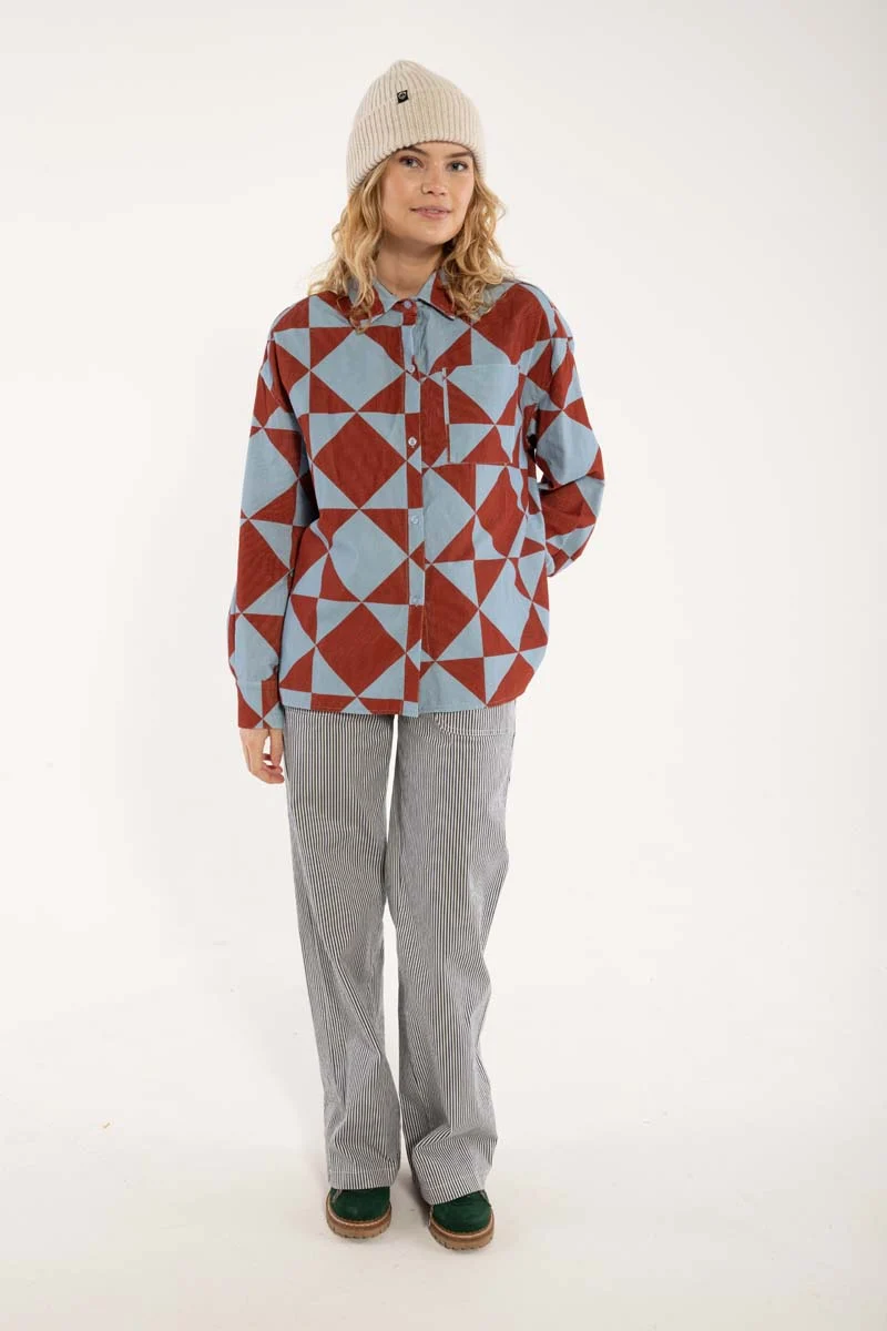 Danethyme Cord Shirt Lt Blue DIAMETRIC