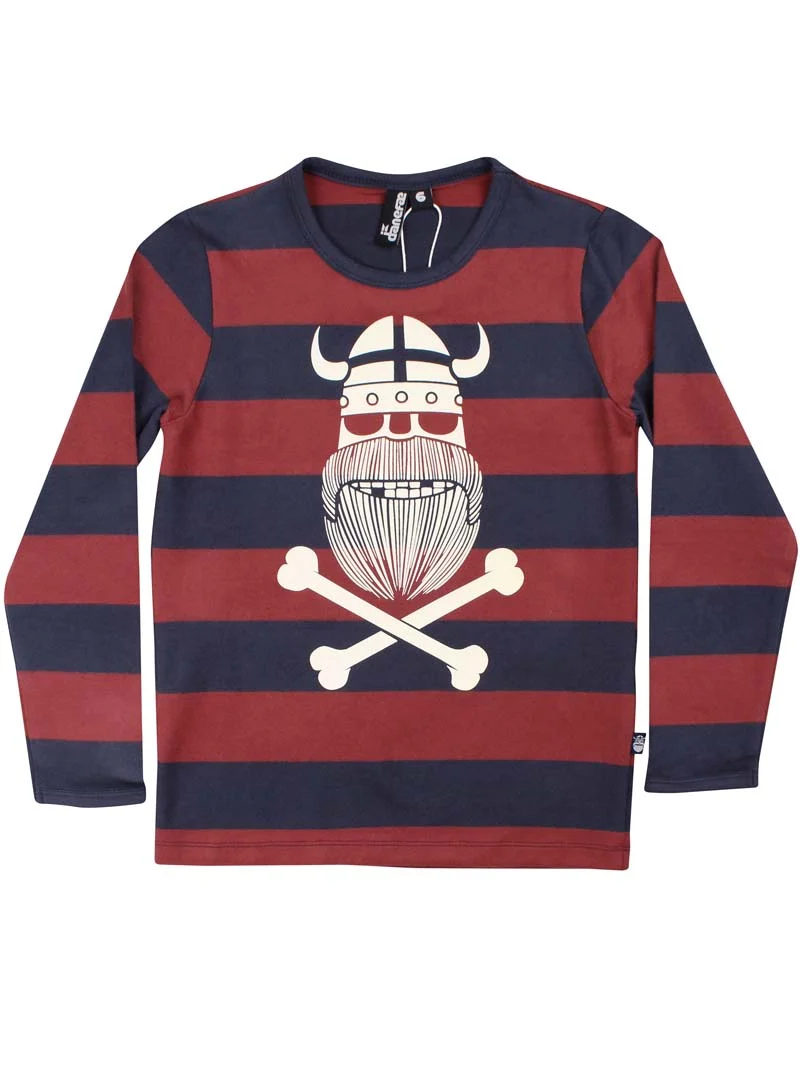 Danesophus Tee Dk Brick/Dk Navy GHOST OF ERIK (GLOW IN THE DARK)