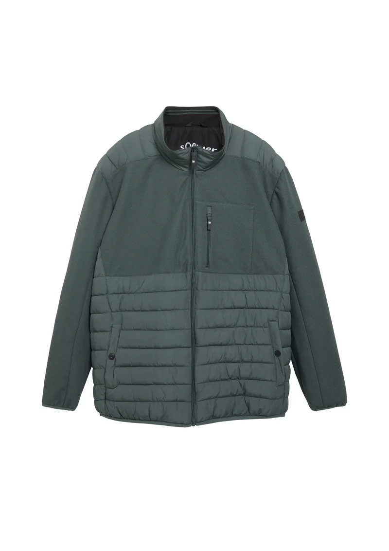 Hybrid-Jacke mit Stehkragen