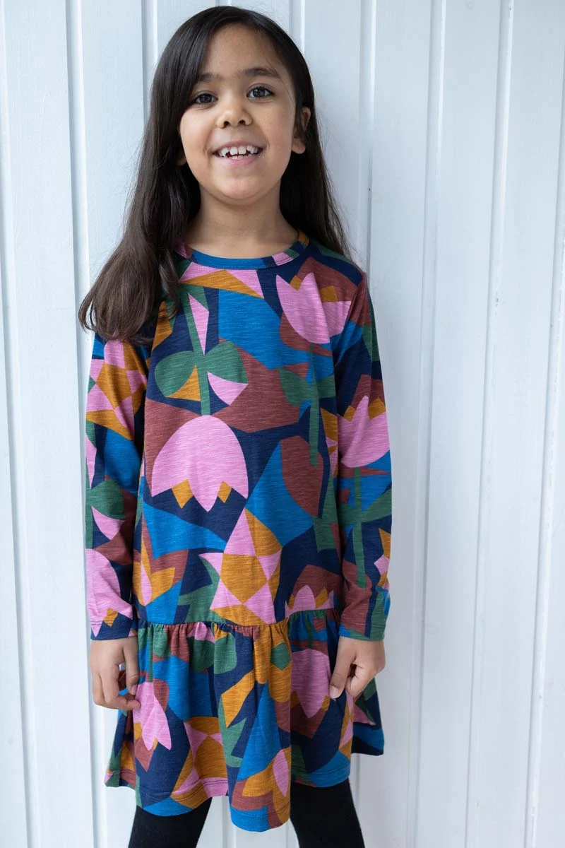 Daneseahorse Slub Dress Rose GEOFLEUR