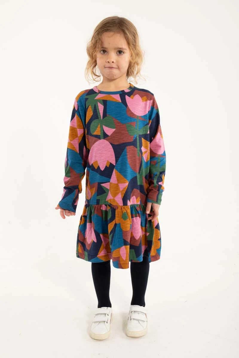 Daneseahorse Slub Dress Rose GEOFLEUR