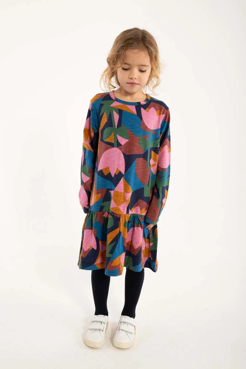 Daneseahorse Slub Dress Rose GEOFLEUR
