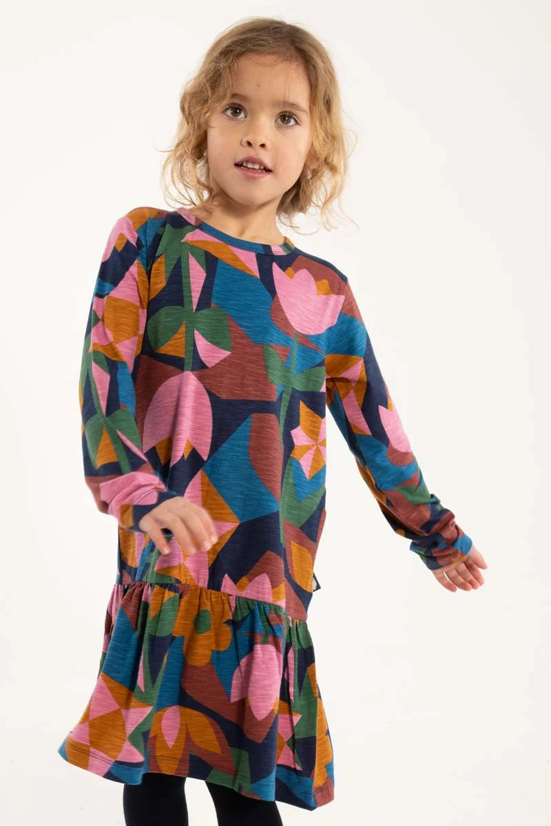 Daneseahorse Slub Dress Rose GEOFLEUR