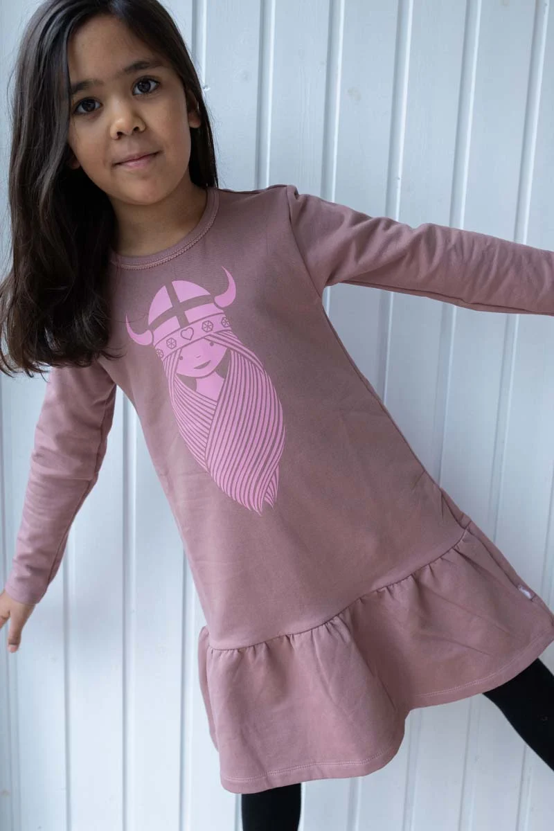 Daneshibuya Dress Dk Rose Beige FREJA