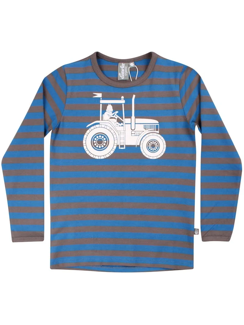 ORGANIC - Danespire Tee Warm Blue/Cold Brown TRAKTHOR