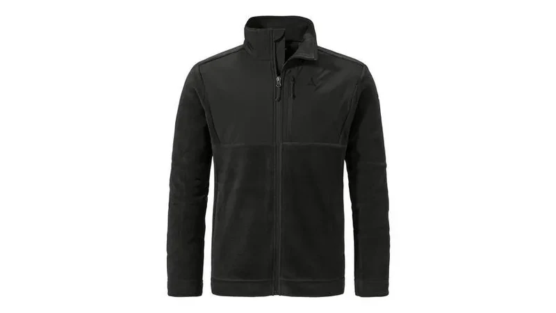 Fleecejacke mit Stehkragen