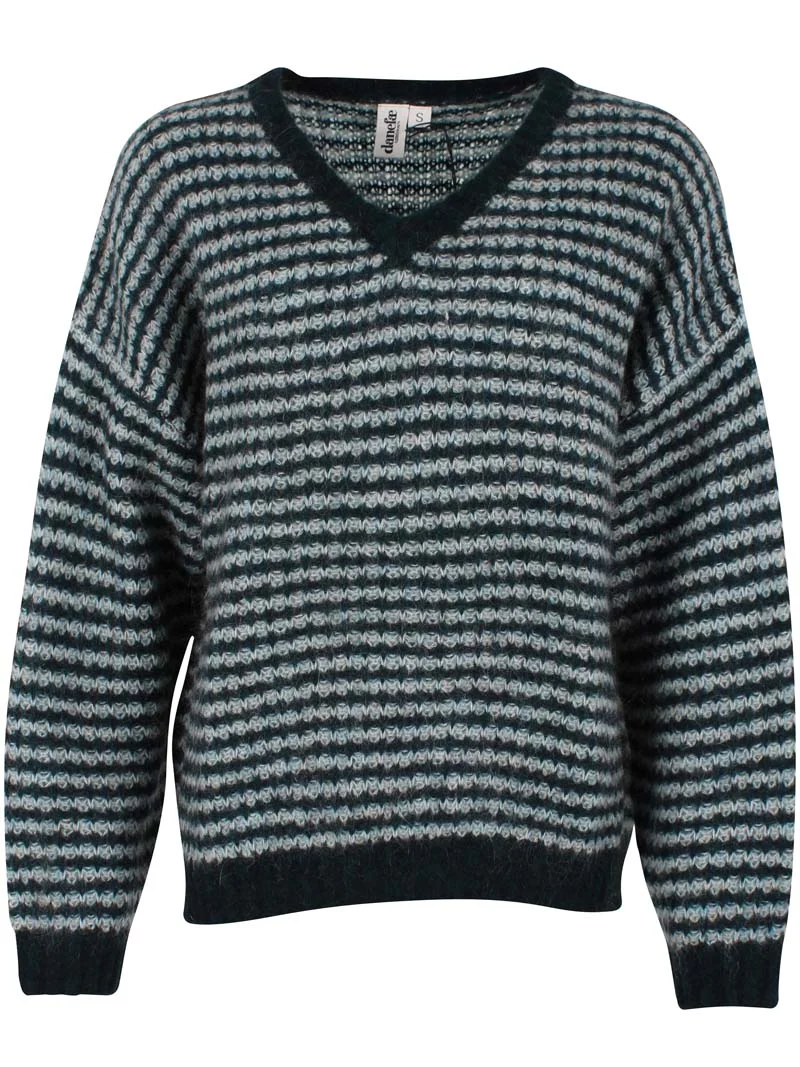 Danerelative Sweater Dk Slate/Lt Blue Grey