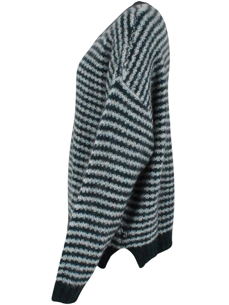 Danerelative Sweater Dk Slate/Lt Blue Grey