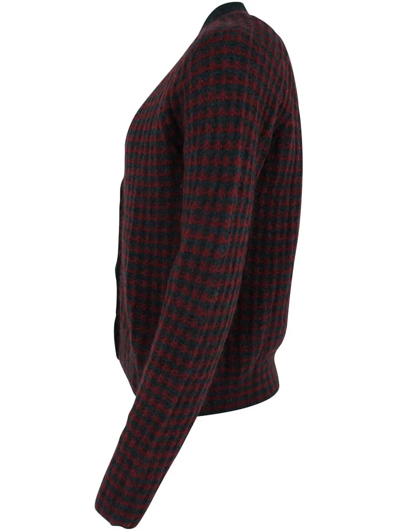Danadorable Cardigan Dk Slate/Dk Merlot
