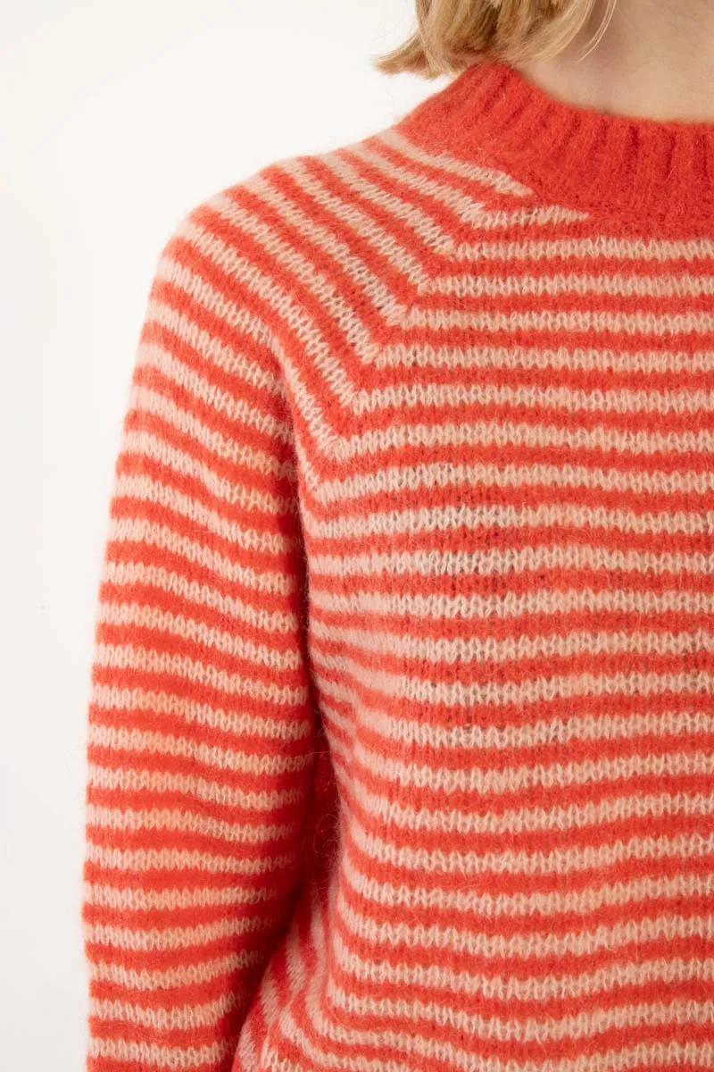 Daneherbal Sweater Bright Red/Powder