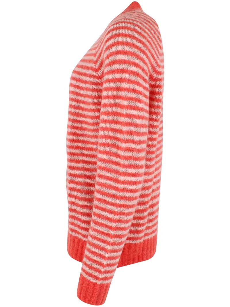 Daneherbal Sweater Bright Red/Powder