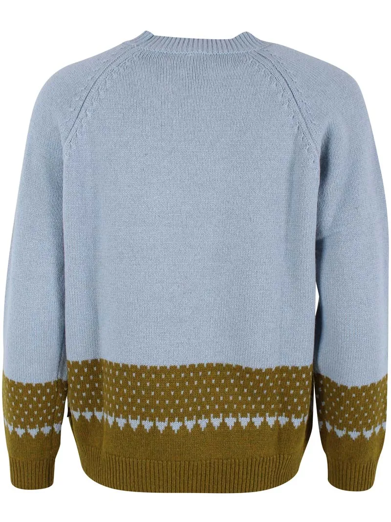 Daneglamping Wool Sweater Lt Blue Grey