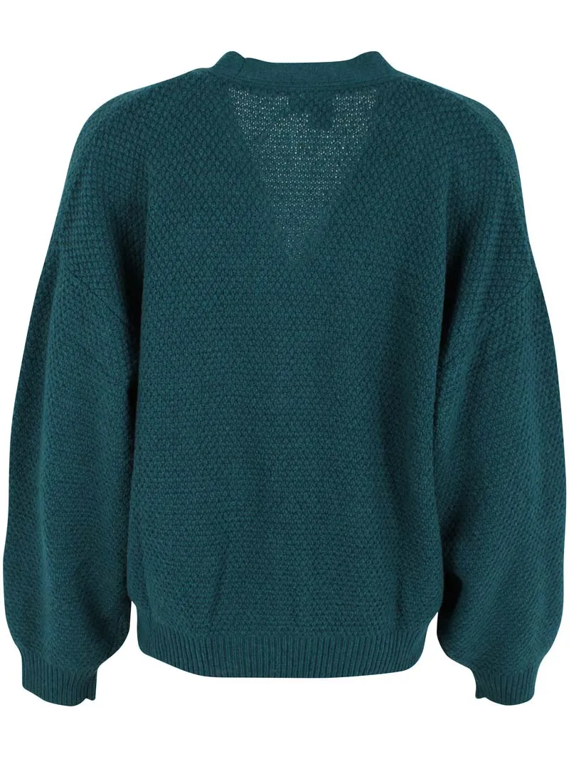 Danelotte Wool Cardigan Dk Slate