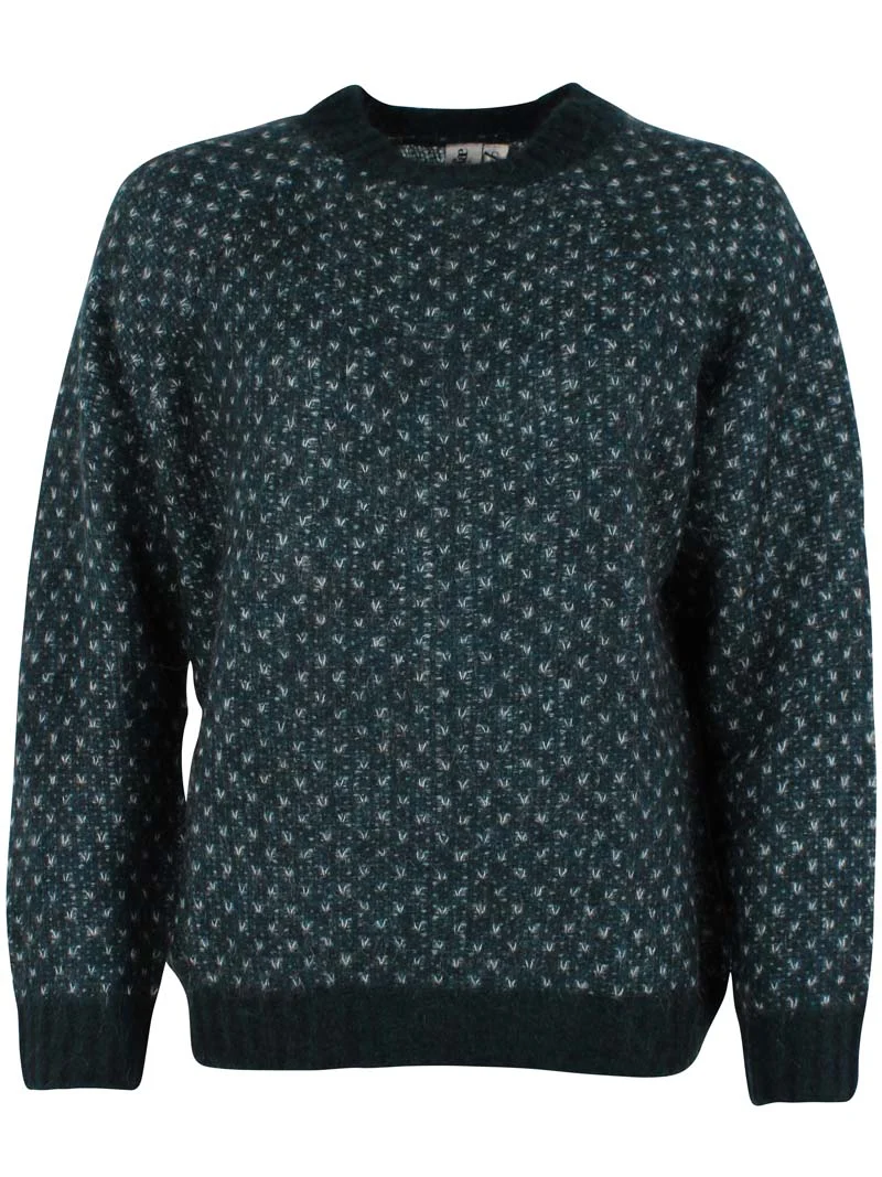 Daneherbal Jaquard Sweater Dk Slate/Lt Blue Grey