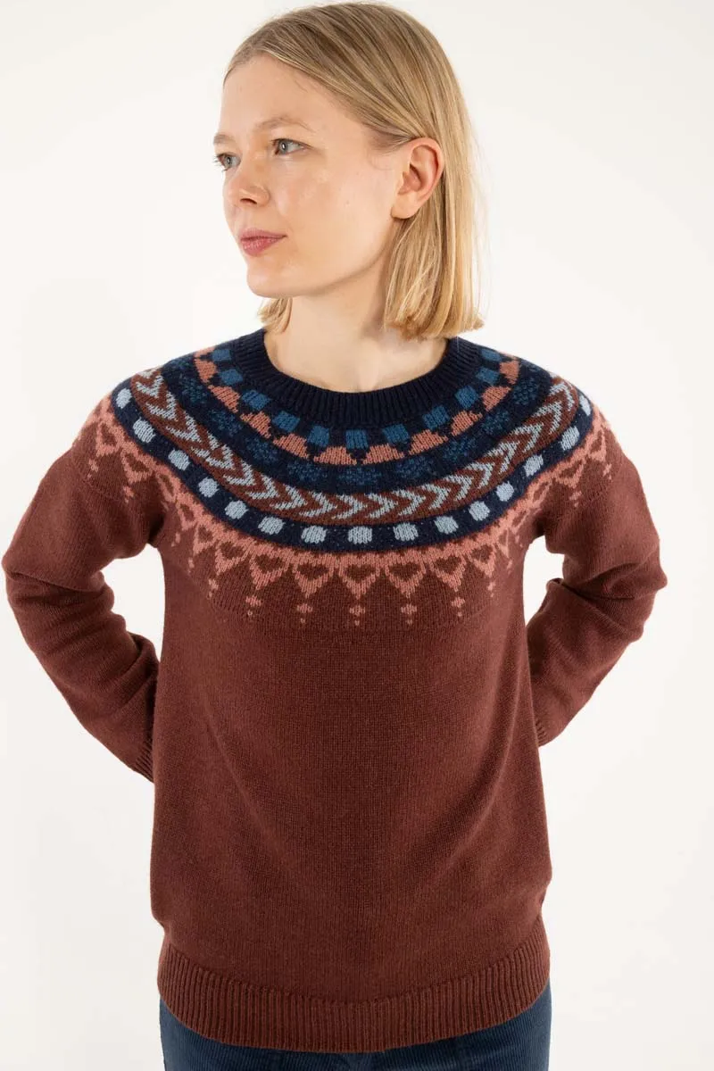 Dananne Wool Sweater Dk Merlot