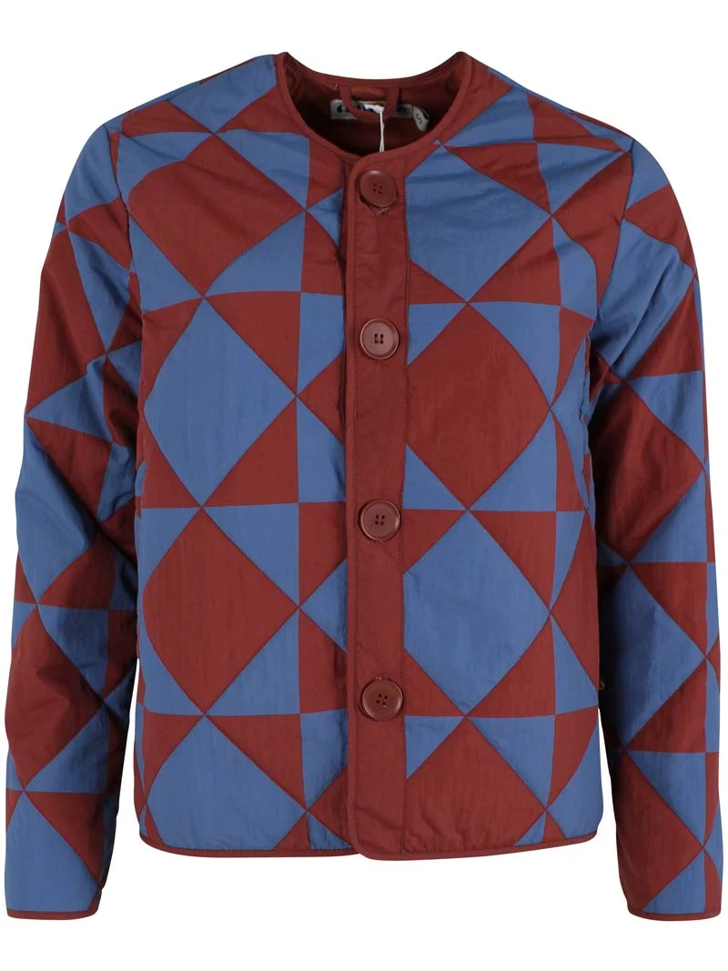 Daneland AOP Thermo Jacket Dk Brick/Warm Blue DIAMETRIC