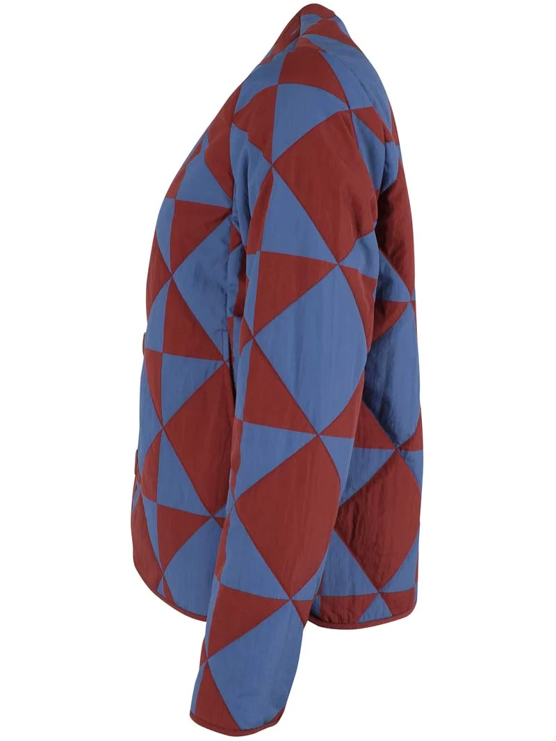 Daneland AOP Thermo Jacket Dk Brick/Warm Blue DIAMETRIC
