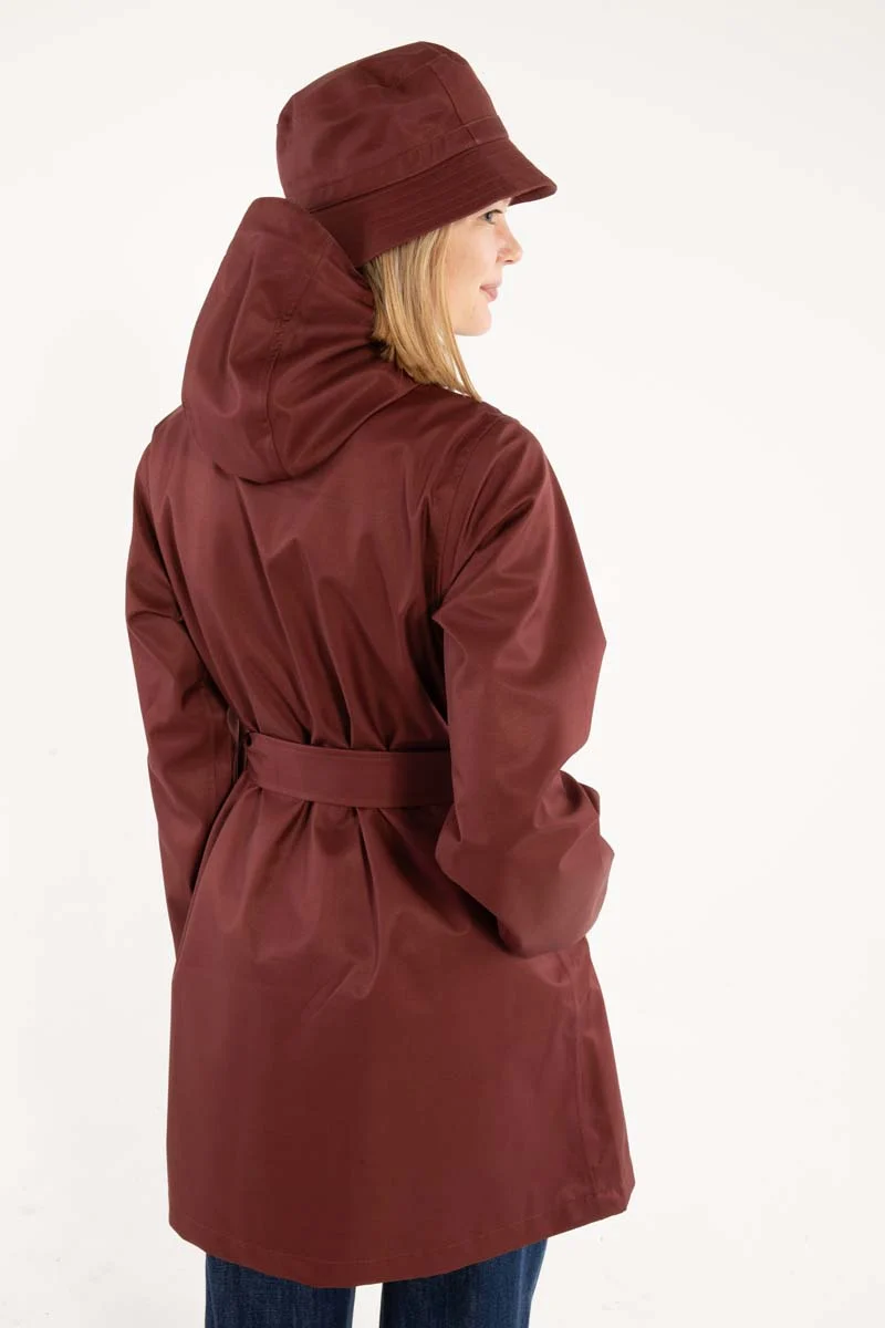 Danerainlover Raincoat Dark Brick