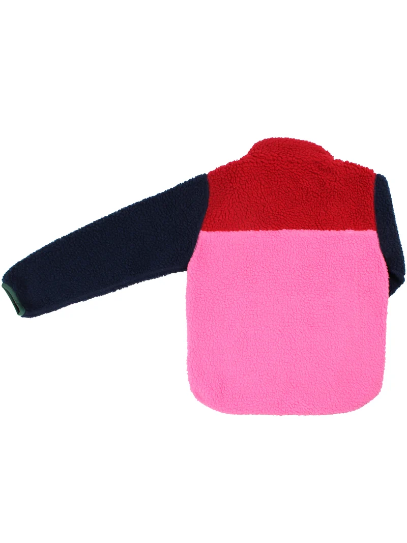 Danebaever Fleece Jacket Dk Red/Dk Navy/Spicy Pink/Dk Pine