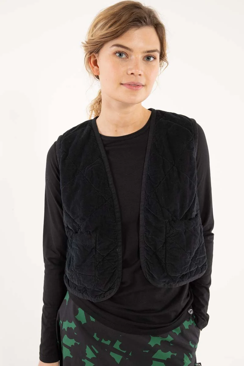 Daneblues Cord Vest Black
