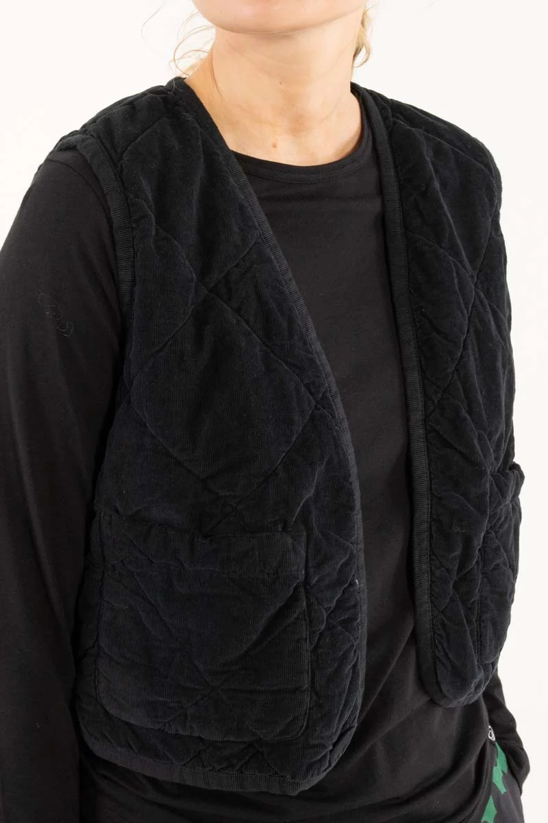 Daneblues Cord Vest Black
