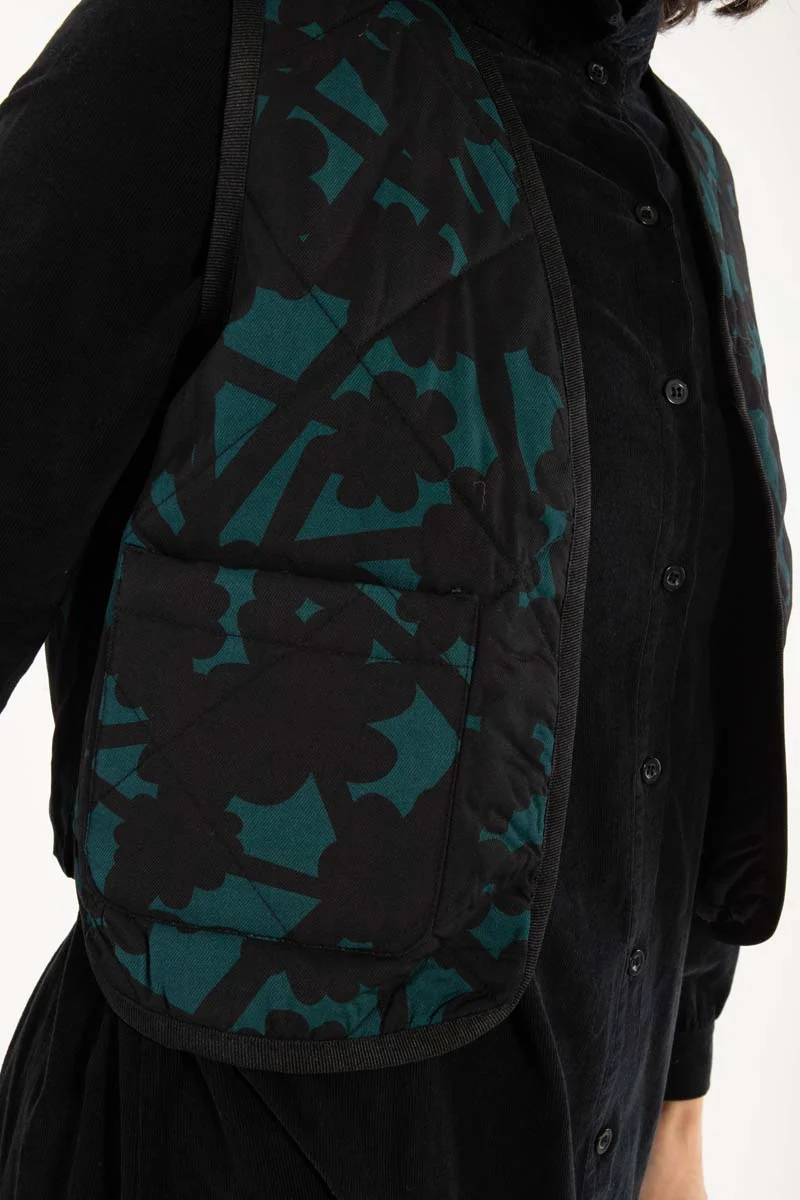 Daneblues Sateen Vest Dk Slate BRAMBLE