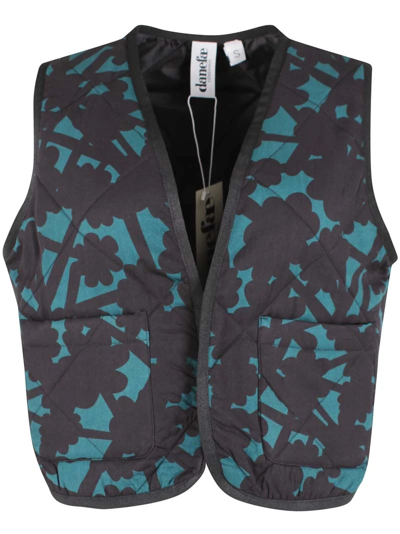 Daneblues Sateen Vest Dk Slate BRAMBLE