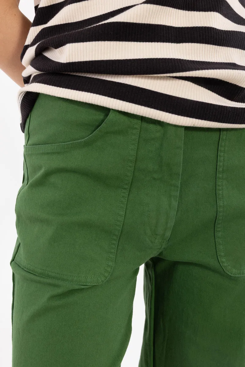 Danedaisy Stretch Canvas Pants Moss Green