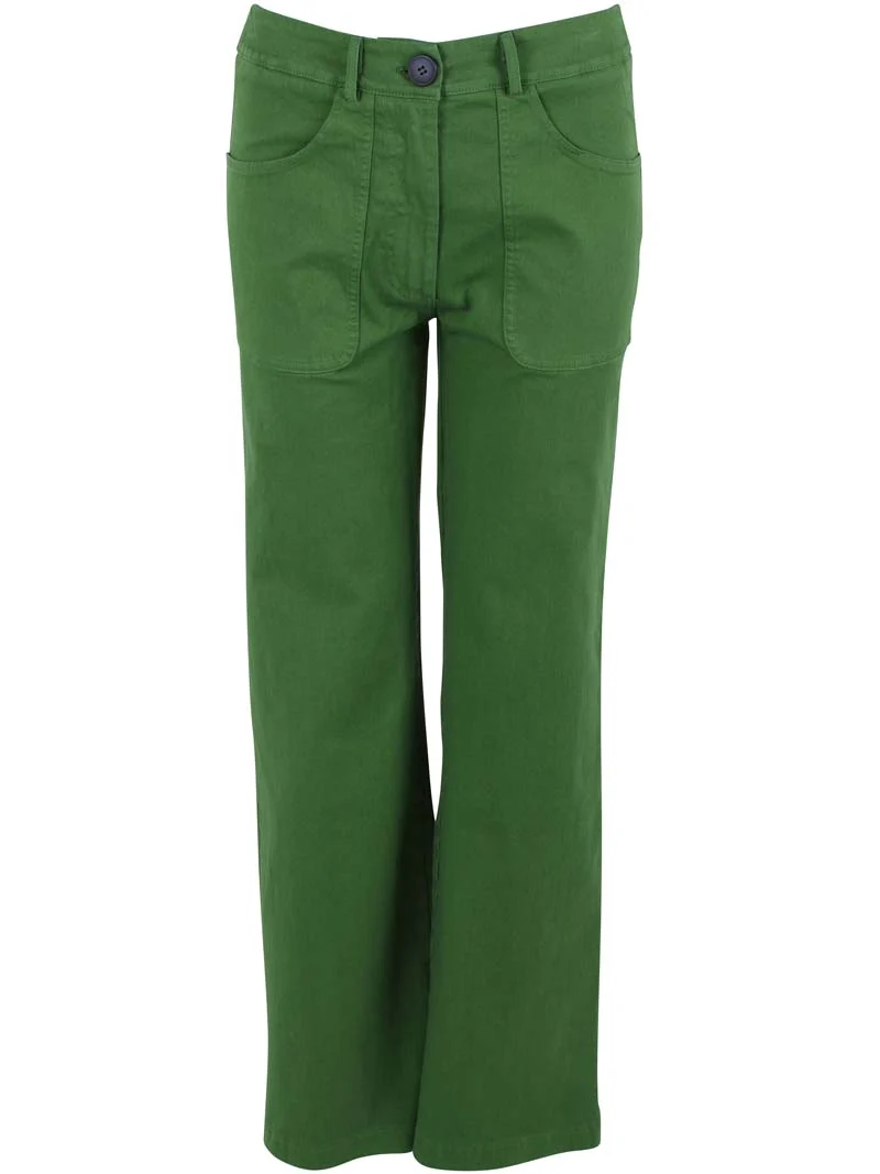 Danedaisy Stretch Canvas Pants Moss Green