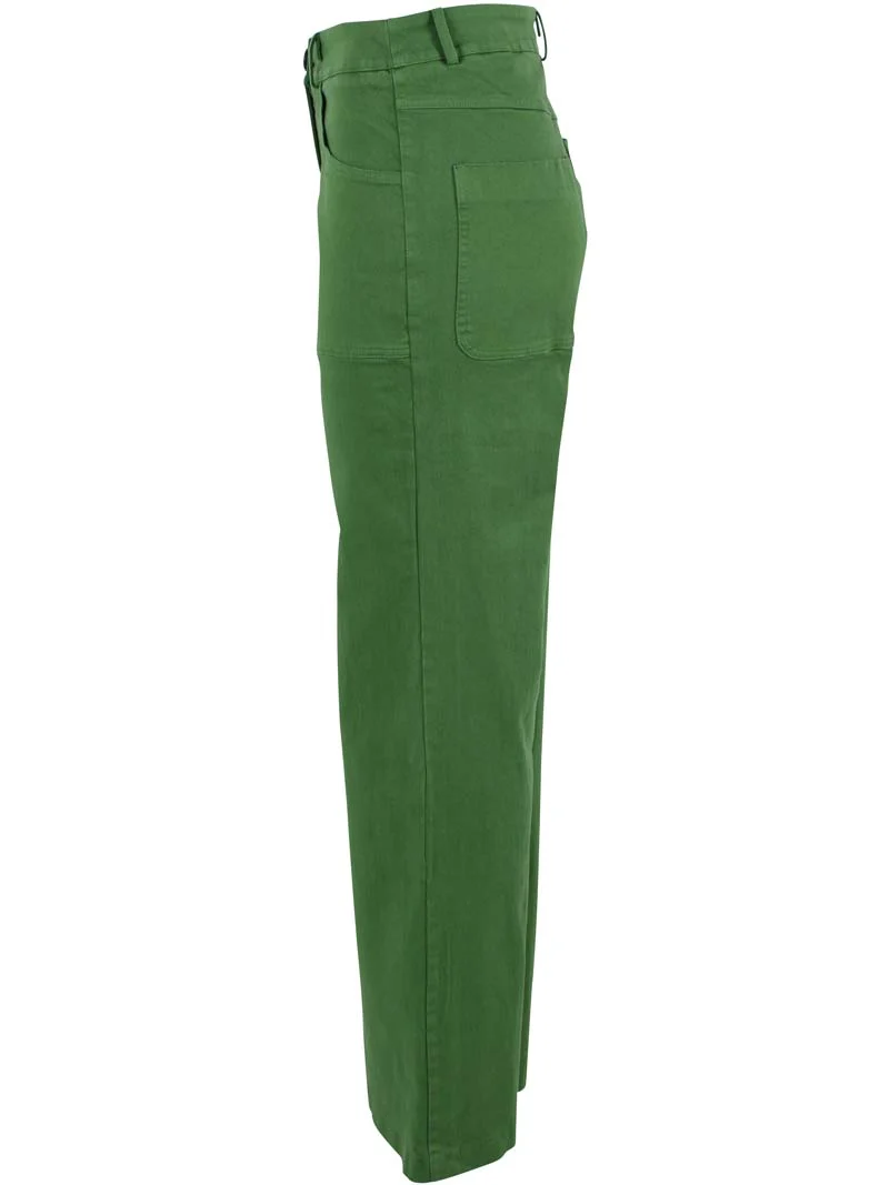 Danedaisy Stretch Canvas Pants Moss Green