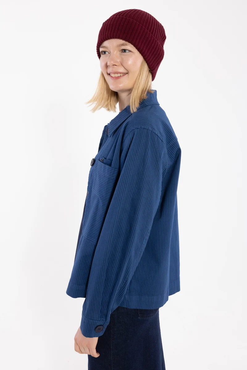 Daneprairie Stretch Canvas Jacket Warm Blue/Dk Navy