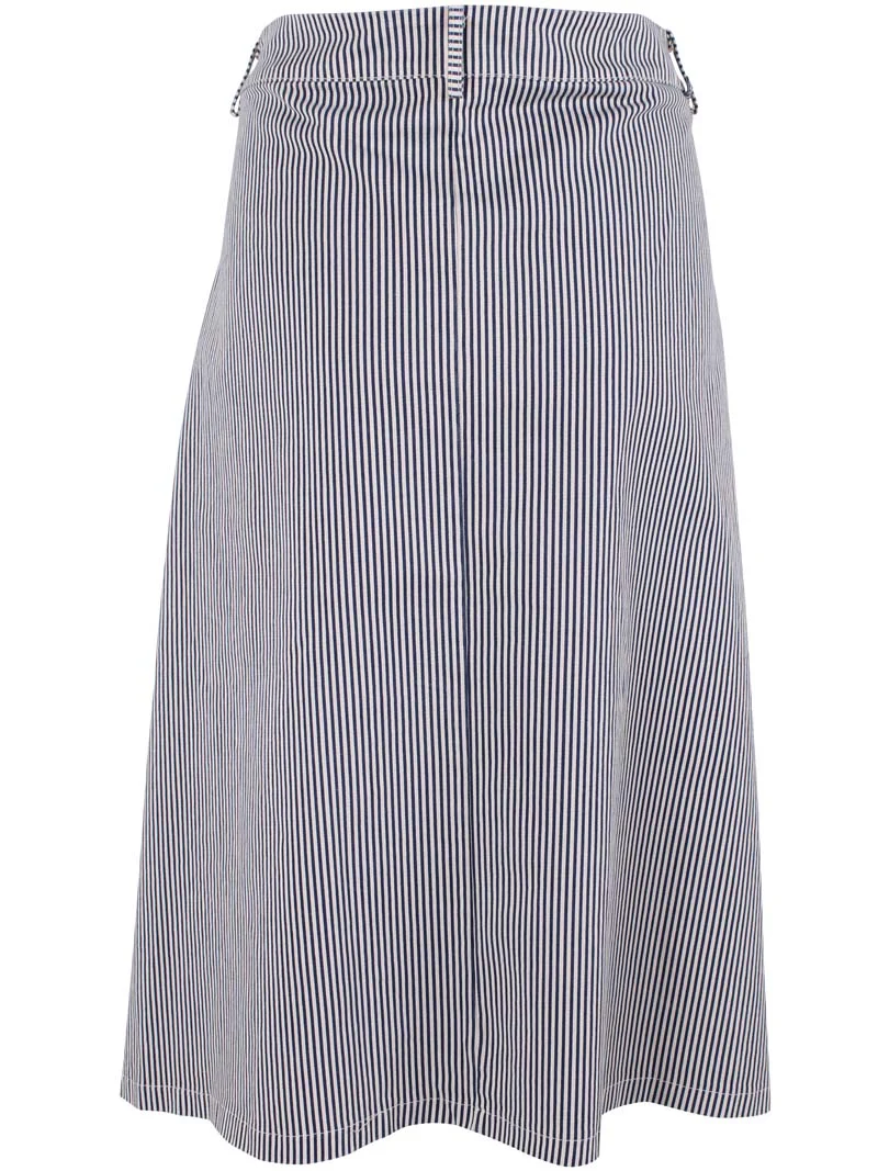 Danesweetie Stretch Canvas Skirt Dk Navy/Chalk