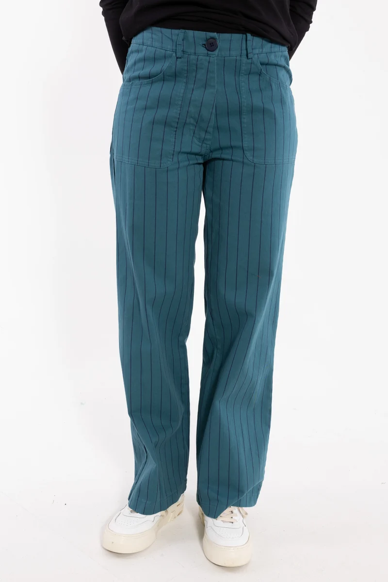 Danedaisy Stretch Canvas Pants Dk Slate/Dk Navy
