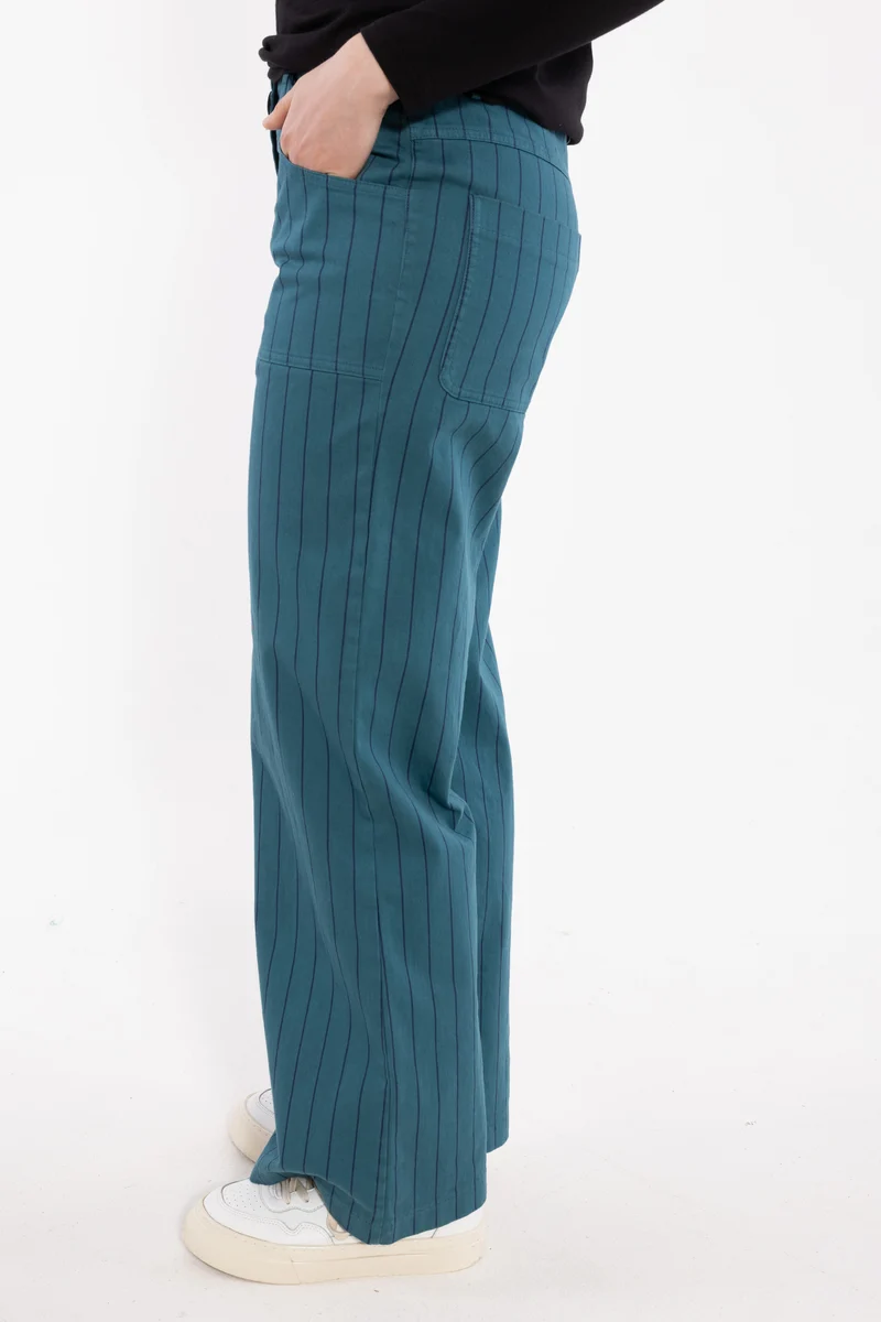 Danedaisy Stretch Canvas Pants Dk Slate/Dk Navy