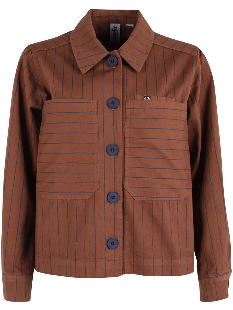Daneprairie Stretch Canvas Jacket Brown/Dk Navy