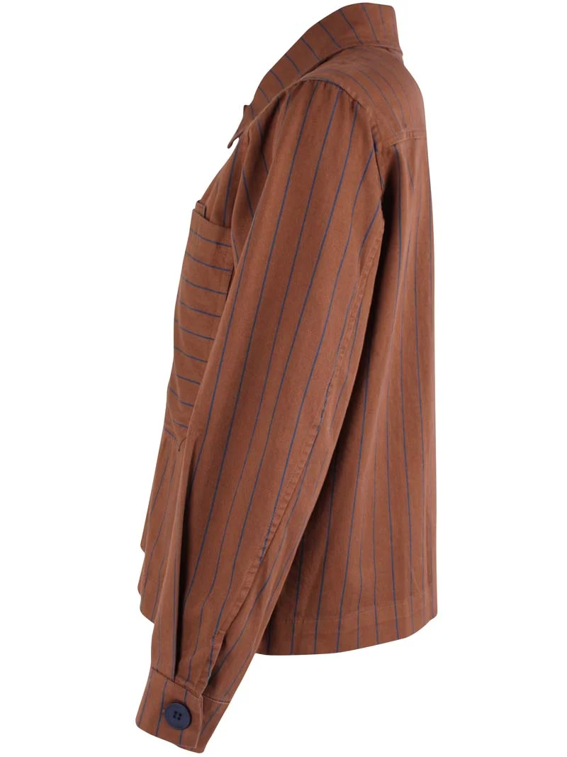 Daneprairie Stretch Canvas Jacket Brown/Dk Navy