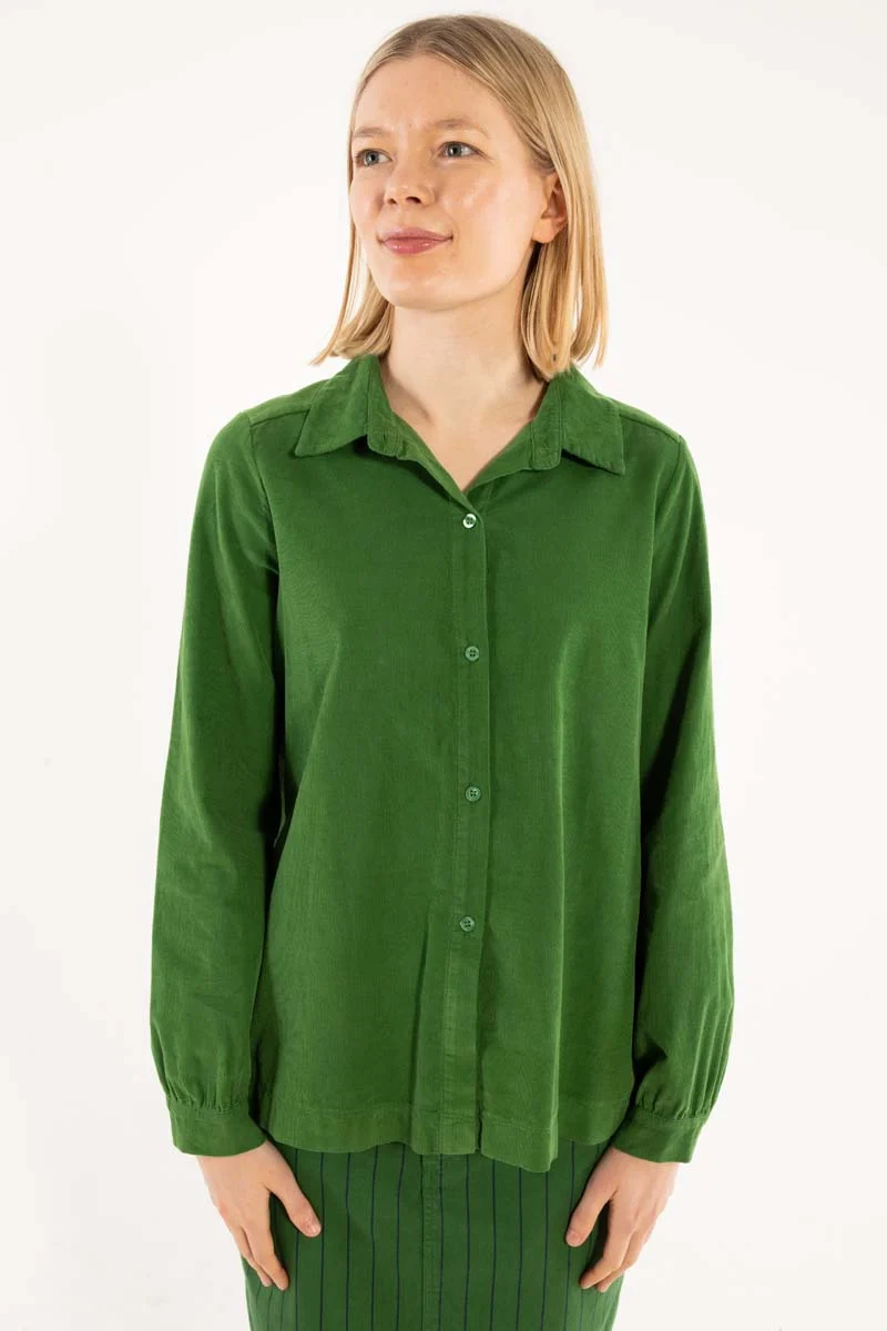 Danerosemary Cord Shirt Moss Green