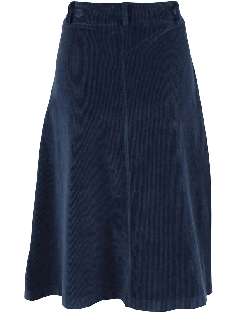 Danesweetie Cord Stretch Skirt Dk Navy