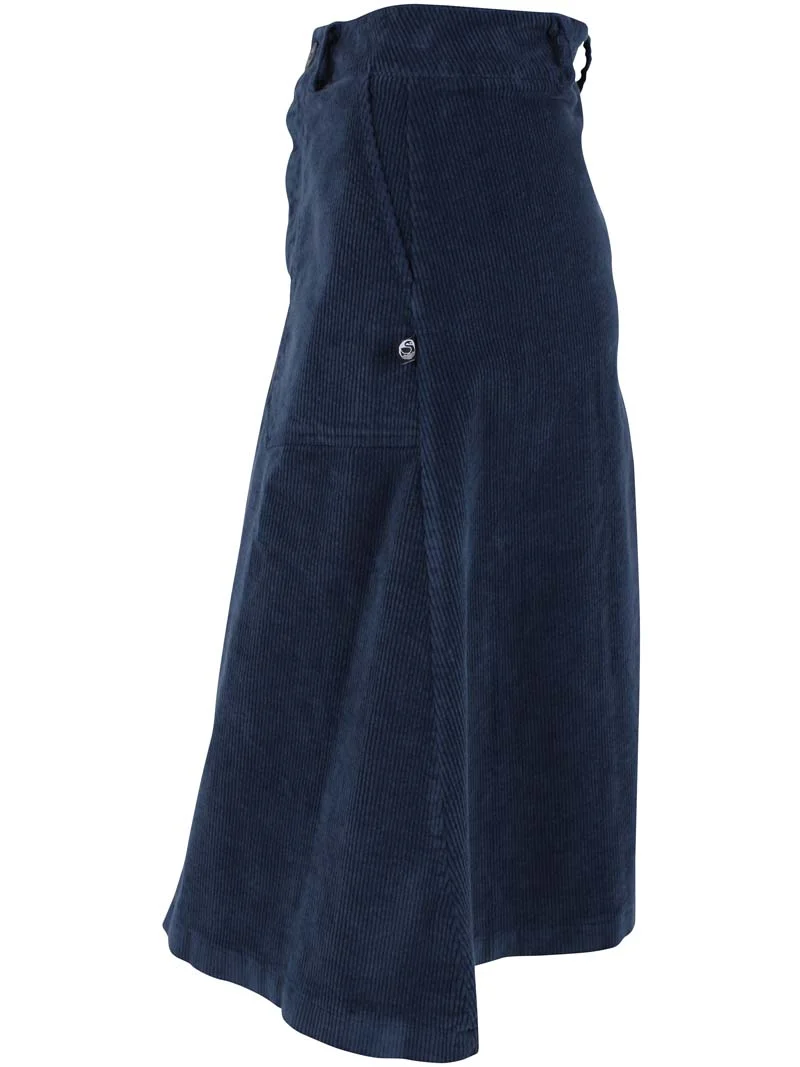 Danesweetie Cord Stretch Skirt Dk Navy