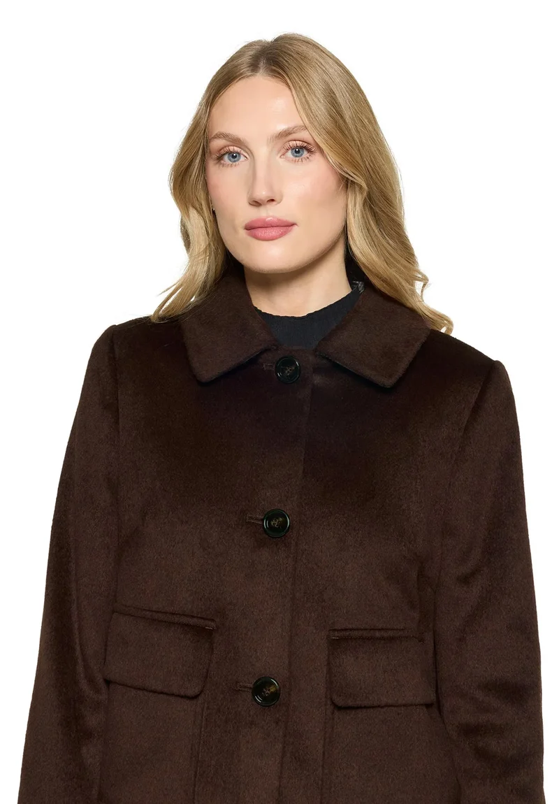 Übergangsjacke mit aufliegendem Kragen