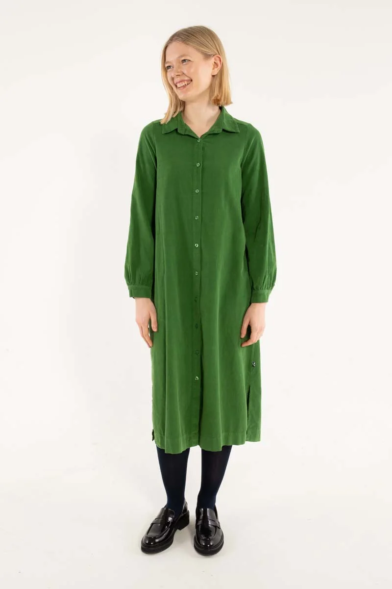 Danepippi Cord Dress Moss Green