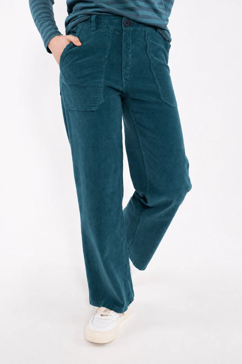 Daneworld Cord Stretch Pants Dk Slate