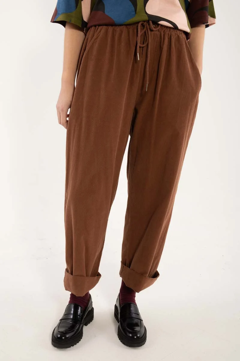 Danefunt Cord Pants Brown